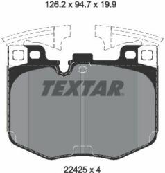 TEXTAR set placute frana, frana disc TEXTAR 2242501 - centralcar