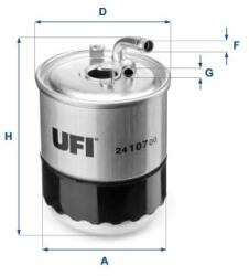 UFI filtru combustibil UFI 24.107. 00