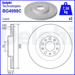 DELPHI Tarcza Ham. Tyl - centralcar - 197,68 RON