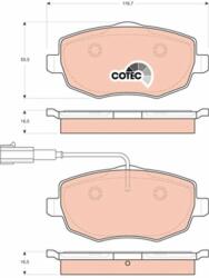 TRW set placute frana, frana disc TRW GDB1706 - centralcar