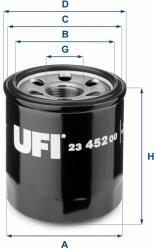 UFI Filtru ulei UFI 23.452. 00
