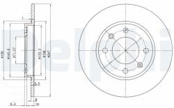 DELPHI Tarcza Ham. Citroen Saxo - centralcar - 70,89 RON