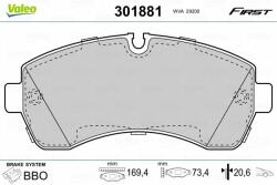 VALEO set placute frana, frana disc VALEO 301881 - centralcar