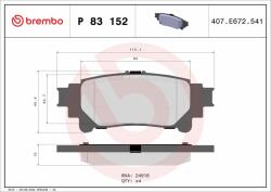 BREMBO BRE-P83152