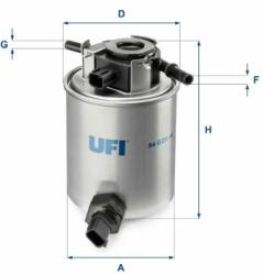 UFI filtru combustibil UFI 24.020. 01