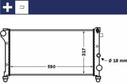 MAHLE Radiator, racire motor MAHLE CR 1452 000S