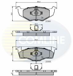 COMLINE set placute frana, frana disc COMLINE - centralcar - 82,81 RON