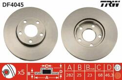 TRW Disc frana TRW DF4045 - centralcar