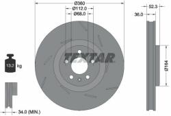 TEXTAR Disc frana TEXTAR 92334105 - centralcar