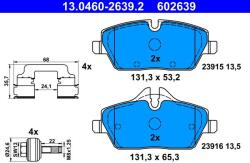 ATE set placute frana, frana disc ATE 13.0460-2639.2 - centralcar