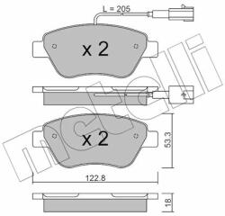 METELLI set placute frana, frana disc METELLI 22-0321-3