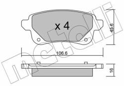 METELLI set placute frana, frana disc METELLI 22-1112-0