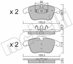 METELLI set placute frana, frana disc METELLI 22-0675-5