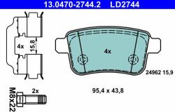 ATE set placute frana, frana disc ATE 13.0470-2744.2 - centralcar