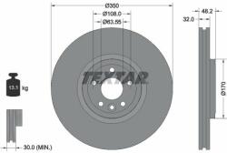 TEXTAR Disc frana TEXTAR 92308205 - centralcar