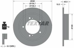 TEXTAR Disc frana TEXTAR 92237300 - centralcar