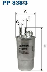 FILTRON filtru combustibil FILTRON PP 838/3 - centralcar