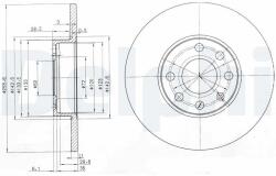 DELPHI Tarcza Ham. Opel Astra G 1.2 16v