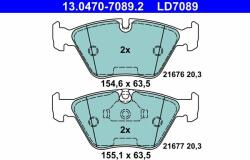 ATE set placute frana, frana disc ATE 13.0470-7089.2 - centralcar