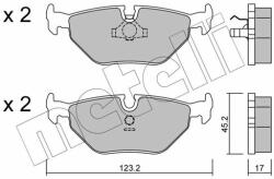 METELLI set placute frana, frana disc METELLI 22-0125-0