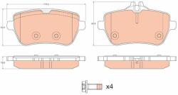 TRW set placute frana, frana disc TRW GDB2014 - centralcar