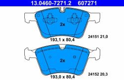 ATE set placute frana, frana disc ATE 13.0460-7271.2 - centralcar