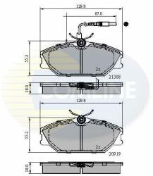 COMLINE set placute frana, frana disc COMLINE - centralcar - 82,44 RON