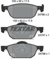 TEXTAR set placute frana, frana disc TEXTAR 2479601 - centralcar
