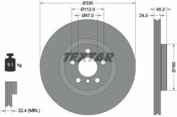 TEXTAR Disc frana TEXTAR 92274405 - centralcar