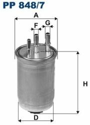 FILTRON filtru combustibil FILTRON PP 848/7 - centralcar