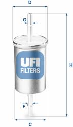 UFI filtru combustibil UFI 31.769. 00