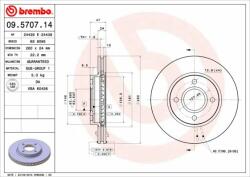 BREMBO Disc frana BREMBO 09.5707. 14 - centralcar