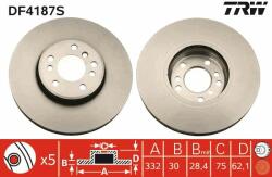 TRW Disc frana TRW DF4187S - centralcar