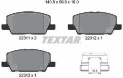 TEXTAR set placute frana, frana disc TEXTAR 2231102 - centralcar