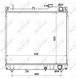 NRF Radiator, racire motor NRF 53913