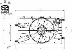 NRF Ventilator, radiator NRF 47878 - centralcar