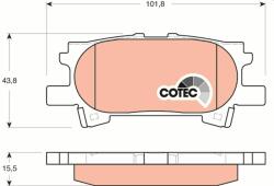 TRW set placute frana, frana disc TRW GDB3339 - centralcar