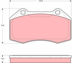 TRW set placute frana, frana disc TRW GDB1606 - centralcar