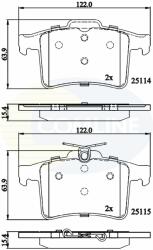 COMLINE set placute frana, frana disc COMLINE - centralcar - 116,78 RON