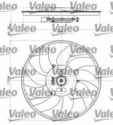 VALEO Ventilator, radiator VALEO 696349 - centralcar