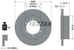 TEXTAR Disc frana TEXTAR 92304003 - centralcar