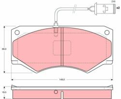 TRW set placute frana, frana disc TRW GDB1248 - centralcar