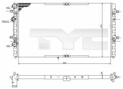 TYC Radiator, racire motor TYC 731-0002