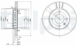 DELPHI Tarcza Ham. Vw Polo - centralcar - 99,32 RON