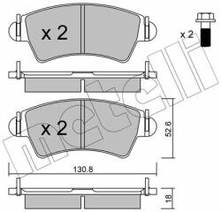 METELLI set placute frana, frana disc METELLI 22-0313-1