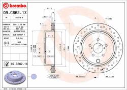 BREMBO Disc frana BREMBO 09. C662.1X - centralcar