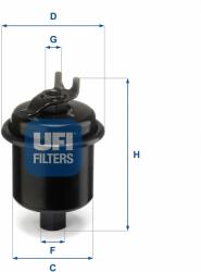 UFI filtru combustibil UFI 31.621. 00