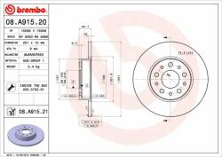 BREMBO Bre-08. A915.21