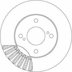 TRW Disc frana TRW DF6990 - centralcar