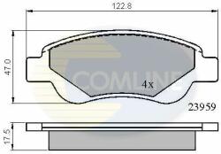 COMLINE set placute frana, frana disc COMLINE CBP01552